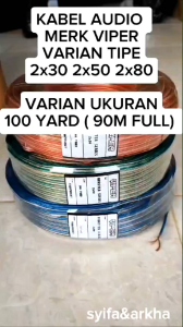 KABEL TRANSPARAN / KABEL AUDIO / KABEL LISTRIK VIPER 20 YARD / 100 YARD