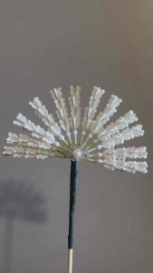 ช่อดอกรักทรงพัด งานฝีมือประณีต งานวิจิตรศิลป์ | สำหรับพานไหว้ครู วันแม่ งานบวช งานบุญ