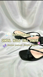 F & H 06 Collection Sendal Heels Wanita Hak Tahu 5.Cm/3.Cm Model Jepit Terbaru
