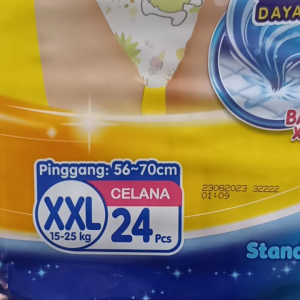 Mamy Poko Standart Extra Kering XXL 24 Pcs 15~25 Kg / Popok Bayi Sekali Pakai Tipe Celana Size XXL / NAHISA1