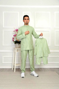 Set Ayah dan Anak -  Baju melayu cekak musang ready stok