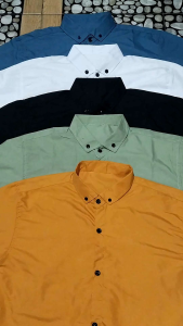 KEMEJA PRIA POLOS JUMBO LENGAN PENDEK SAIZ XXL XXXL