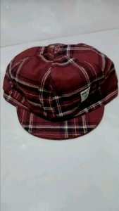 T.I - Topi Baret Anak Motif Kotak Berets Baseball Hat Import