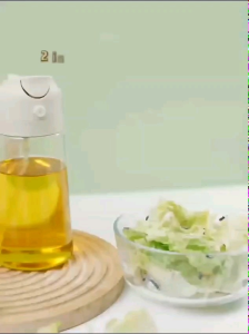 [LOCAL SELLER] 2 IN 1 Oil Dispenser/Spray Bottle/Oil Jar/Glass Jar/BBQ Roasting/Evenly Spreaded/Convenient
