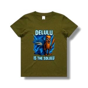 Baju Kaos Anak Tung Tung Tung Sahur Lengan Pendek Usia 1-12 Tahun Katun Kombed 30s