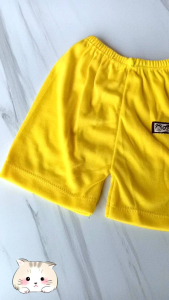 3 pcs celana pendek bayi 0-6 bulan polos warna rainbow