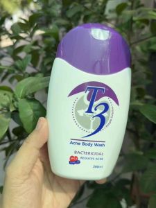 Sữa tắm giảm mụn cơ thể T3 Body Wash chai 200ml chính hãng