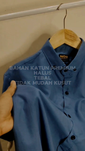 Kemeja Pria Dewasa Polos Lengan Pendek & Kemeja Casual Katun