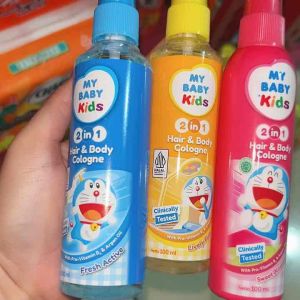 My Baby Kids Hair and Body Cologne 100 ml Pink Biru Parfum Doraemon Rambut dan Badan anak-anak