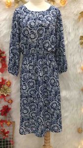 Đầm Xoè Eo Bo Chun Tầng 2 hand- Size L XL nhỏ