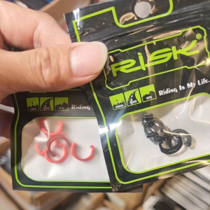 RISK 5pcs MTB RB Housing Cable C Clip Bicycle Shifter Brake Clip Jagwire Housing Aluminium C Clip