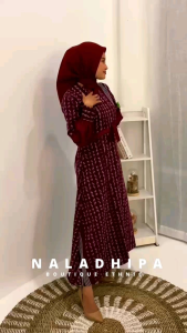 NALADHIPA GAMIS TENUN (INDHISYA GAMIS) GAMIS LEBARAN LONG DRESS TENUN