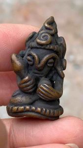 พระอุปคุต ถือดอกบัว หลังยันต์ พระเครื่อง ตรงปก อุปคุต