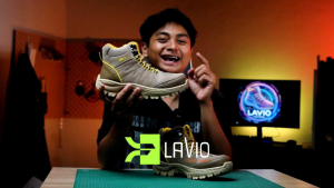 Sepatu Safety Pria Outdoor Gunung Hiking Kerja Proyek Ujung Besi Lavio Exo High