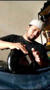 Promo Darbuka murah hitam glowing