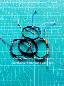 Gelang Tali Kepang V Tahan Air Kombinasi Tiga Warna Gelang Yang Dapat Disesuaikan Perhiasan Buatan Tangan Gelang Pria Dan Wanita