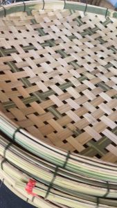 กระด้ง ตาห่าง ตากปลา ตากหริก กว้าง 25 นิ้ว จักสานงานไม้ไผ่