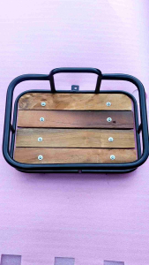 keranjang sepeda MTB fixi mini velo sepeda lipat kranjang alas kayu keranjang klasik keranjang