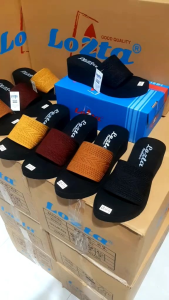 Sendal Wanita Kekinian Slip On Wedges Rajut Sulaman 01 Series