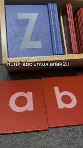 Montessori Sandpaper Alphabet Card Letter Uppercase And Lowercase Alphabet ABC