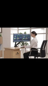 HCM. Giá Treo 2 Màn Hình Máy Tính NB-F160 ( từ 17inch - 30inch ) Xoay 360 độ