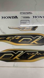 Bộ tem Wave A 110 màu đen 2021 hàng nhập Thái Lan chất lượng cao dành trang trí riêng cho dòng xe này te m in lụa màu sắc rất đẹp và bền giá bán cực tốt bán lẻ như bán sỉ