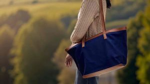 Personalized Jules Slouchy Tote Bag with Pouch