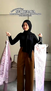 Setelan Kebaya Kutu Baru Modern Kebaya Wisuda Lamaran Tunangan Set Kutubaru Full Payet (Free Hijab)