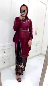 Kebaya Couple Modern Batik Kebaya Wisuda Lamaran Tunangan Baju Couple Kondangan Terbaru