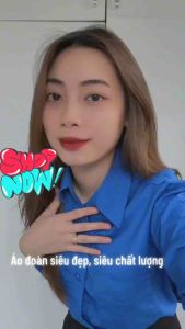 [ Big sales ] Áo sơ mi đoàn viên thanh niên nữkate xịn ôm dáng