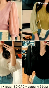 TM 8663 Blouse Rajut Korea Import