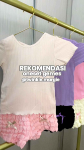 Twinkle Margie Setelan Anak Perempuan Hotpants Set Korea Baju Setelan Anak Lucu One Set Anak Perempuan