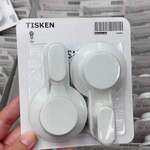 IKEA TISKEN ตะขอแขวนแบบดูดติดผนัง ตะขอแขวนในห้องน้ำ ตะขออีเกีย IKEA