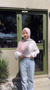 ผ้าคลุมปริ้นลาย Breeze #nablexnada แบบพันยาว เนื้อผ้า Premium Chiffon เนื้อนูง่าย คลุมง่าย [N Able Style]