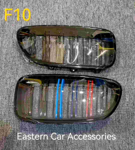 1pair Front Bumper Grill Grille M3 / M5 BMW F10 / F30 Gloss Black M-Color