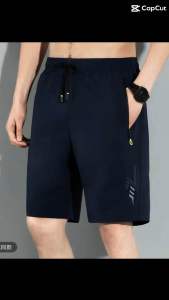 (พร้อมส่ง)กางเกงกีฬาผู้ชาย กางเกงขาสั้นผ้าร่ม เอวยางยืด กระเป๋า2ข้าง(มีซิป)K2561