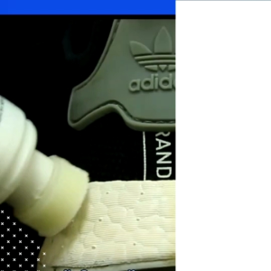 รองเท้าผ้าใบ สนีคเกอร์ Super Plus White ตัวช่วยแก้ขอบยางรองเท้าเหลือง