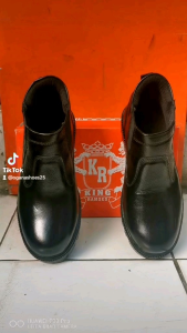 Sepatu Safety Kulit Pria King Ramses 809 (Produksi Sendiri) Ujung Besi Oil Resistant Shoes