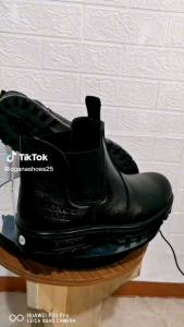 Sepatu Safety Kulit Pria King Ramses 706 ( Produksi Sendiri ) Ujung Besi Oil resistant Shoes