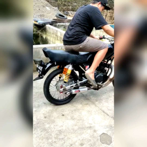 KNALPOT RX KING UDANG BAWAH SLINCER GALVANIS