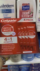 Kem đánh răng Colgate Optic White Platinum High Impact White 116g Hàng Mỹ