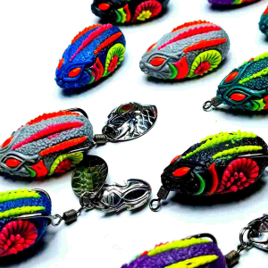 🇹🇭พร้อมส่ง🇹🇭 กบยาง 3.8Cm. Hook #1/0 2ใบหลิว กบยาง เหยื่อตกปลา