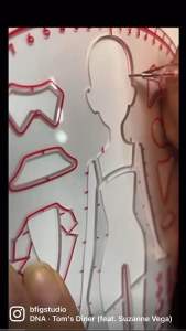 โครงไม้บรรทัดวาดรูป