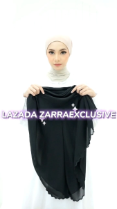 [Sulam Penuh Taya Beads] Bidang 55 Bawal Sarung Instant Chiffon Sulam