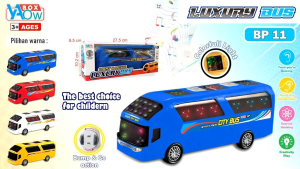mainan anak mobil bus sekolah /city bus BP 12 / BP 11 / luxury bus light & musik