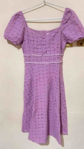 Thrift / Preloved Chocochips boutique dress korea midi brukat
