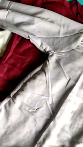 Baju Koko Harun Terbaru - Lengan Panjang List Hitam Full Kancing Bahan Oxford Nyaman dan Lembut