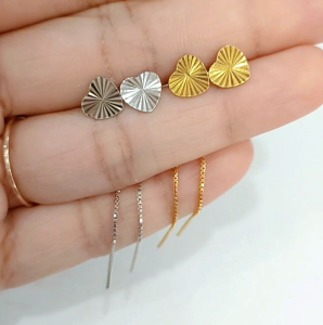 ANTING JARUM DEWASA PERAK 925 ASLI LAPIS MAS