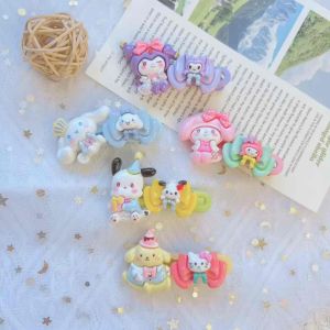 |SANTO.NE| FJ045 SANRIO HAIR CLIP KUROMI CINNAMOROLL MY MELODY POCHACCO POM POM PURIN 三丽鸥发夹 鸭嘴夹
