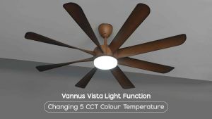 ALPHA VANNUS VISTA LED 8B 60 inches DC Motor Ceiling Fan with Digital Remote Control